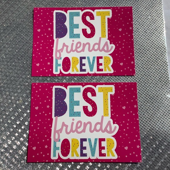 Frameable Art Other - 2 New Best Friends Forever Frameable Paper Art 5 inches by 7 inches